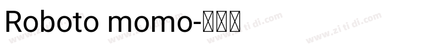 Roboto momo字体转换
